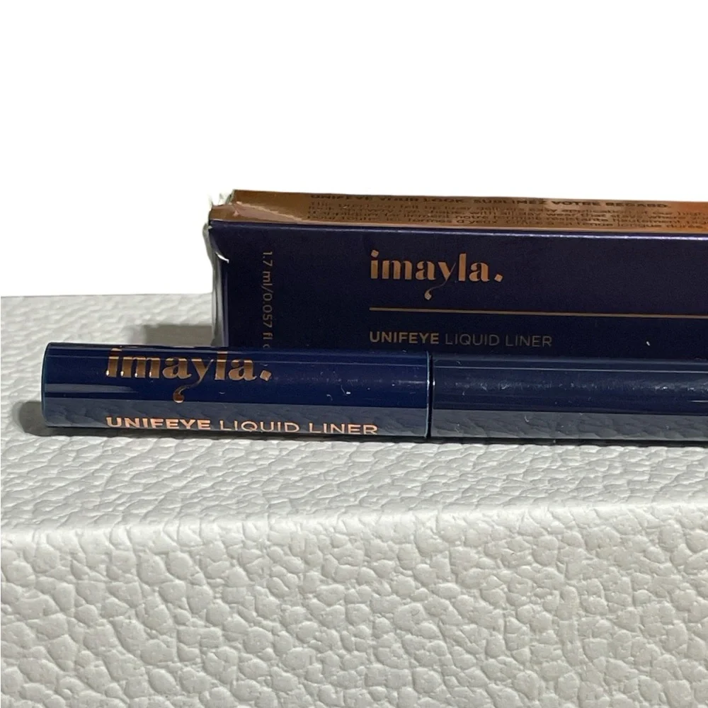 Imayla Unifeye Liquid Liner in Cobalt Blue Smudge proof Felt tip Brush NIB